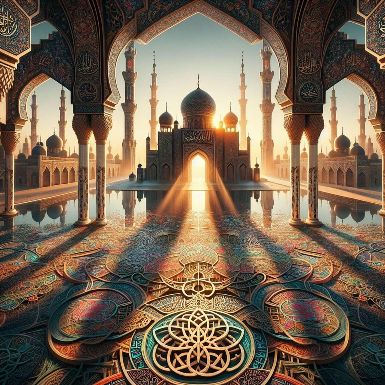 مسجد إسلامي - ذكاء اصطناعي